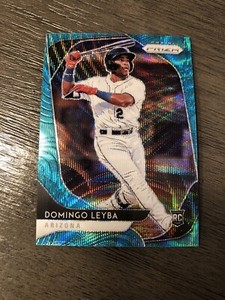 2020 Panini Prizm-Teal Wave Refractor-Domingo Leyba RC #10-Mint