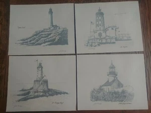 A Special Selection of California Lighthouse Drawings By Joe Seney - Prints - Picture 1 of 6
