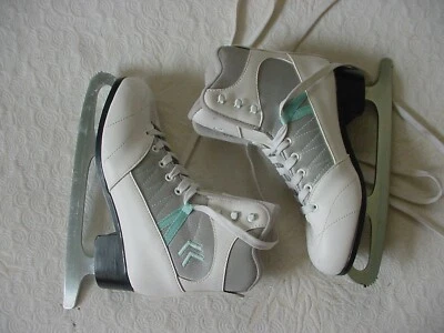 Patines camafeo suaves talla 7 EE. UU. para mujer patines de hielo figura en muy buena condición Foto 1 de 4