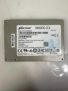 MICRON S650DC 800 GB 2,5" SAS unità a stato solido SSD MTFDJAK800MBS - Foto 1 di 2