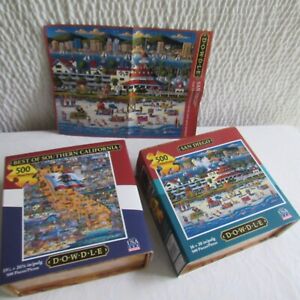 Dowdle jigsaw puzzle BEST OF SOUTHERN CALIFORNIA 500 pc New San Diego 2 Puzzles