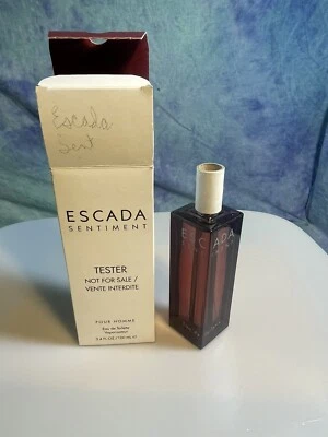 ESCADA SENTIMENT POUR HOMME por Escada Eau de Toilette 3,4 OZ Nuevo CAJA ABIERTA C*328 Foto 1 de 4