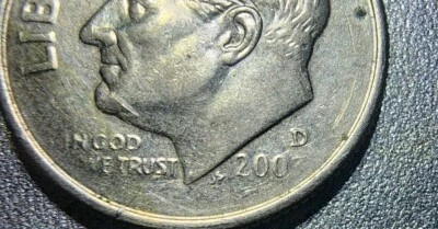 Coin Error Discovery Dime Dated 200  D United States - Image 1 of 4