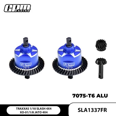 GPM Carbon Steel + 7075 Alloy F&R Complete Diffs TRAXXAS Slash 4X4 XO-01 Jato 4S - Image 1 of 4