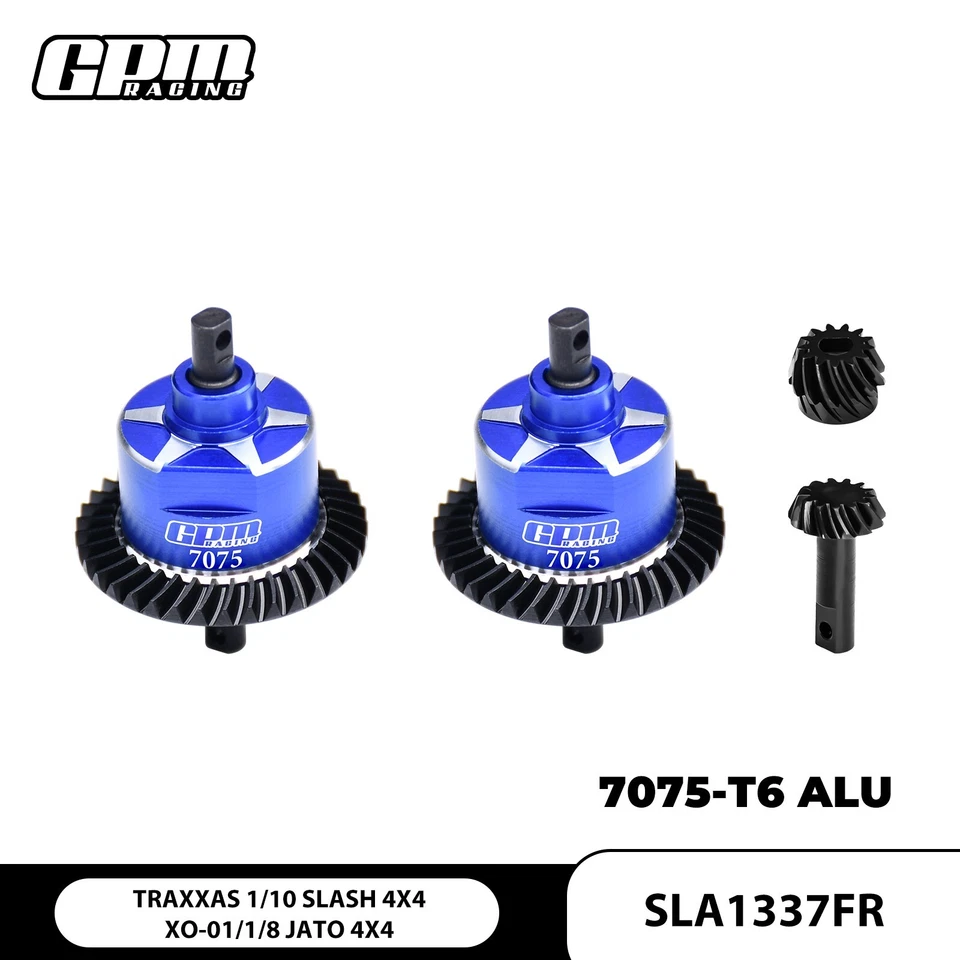 GPM Carbon Steel + 7075 Alloy F&R Complete Diffs TRAXXAS Slash 4X4 XO-01 Jato 4S - Image 1 of 4