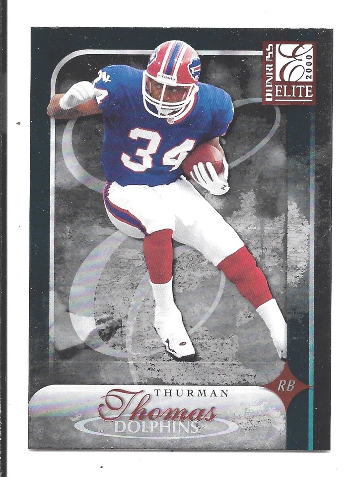 2000 Donruss Elite Football Thurman Thomas Bills #60 NRMT - Image 1 of 1
