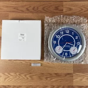Traceable Quartz Round 12" Clock with Thermometer and Humidity Gauge 1071 - Picture 1 of 7