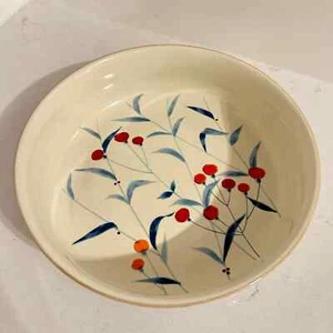 Vintage Mikasa 70er Jahre Dewberry Muster Seladon glasierte Keramik Schale - Bild 1 von 6