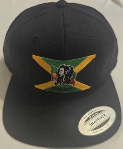 Bob Marley Patch On Yupoong 6089M Snapback Classic Adjustable Hat ,cap  - Picture 1 of 3