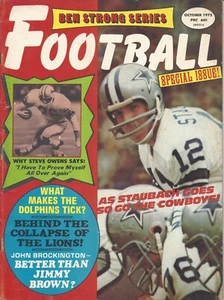 1972 Ben Strong Football magazine Roger Staubach Dallas Cowboys Miami Dolphins V - Picture 1 of 1