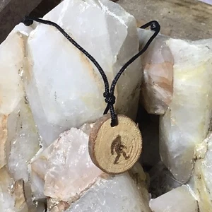 COLLAR DE CABLE DE CUERDA DE 1"" DE MADERA DE MADERA BIGFOOT EN NUDO DESLIZANTE - Imagen 1 de 4