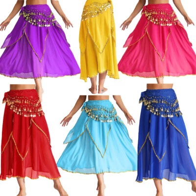 Womens Dancewear Party Costume Outfits Skirts Stage Belly Dance Festival Arabic - Image 1 of 4