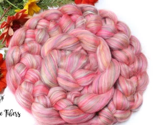 PARADISO - Miscela di lana a pettine Merino e Seta Roving per Spinning Felting 4 once - Foto 1 di 9