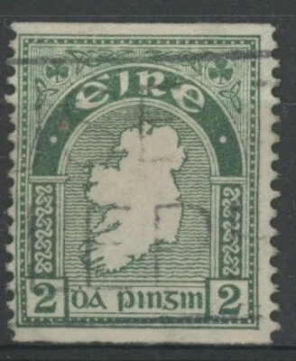 Ireland ☘ 1934 Part-Imperforate Coil D4ci VFU, CV $140 - Image 1 of 2