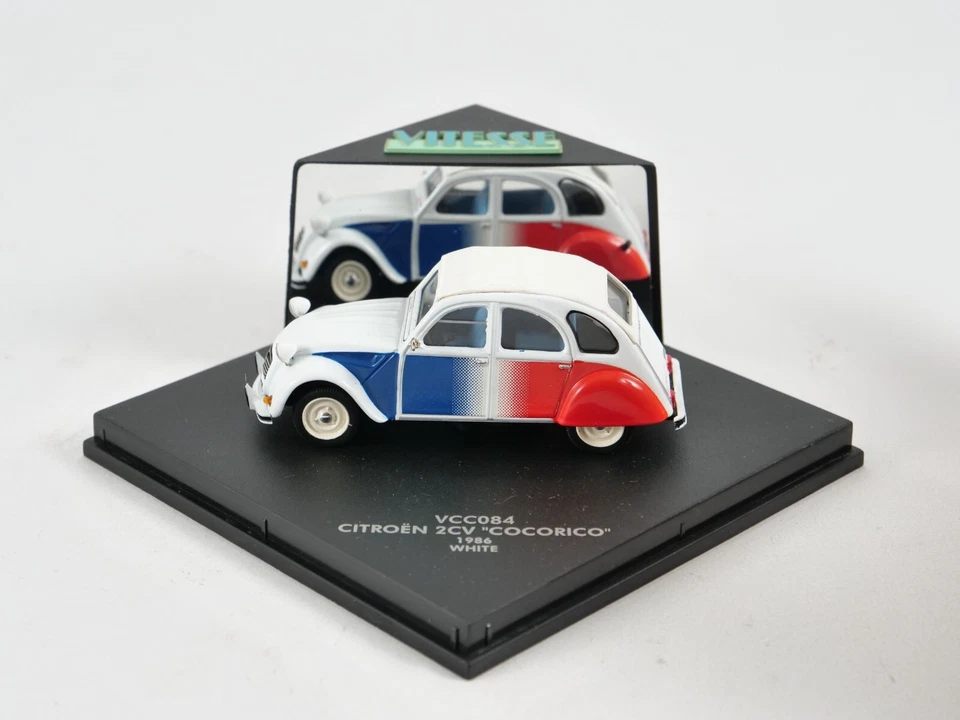 Velocità 1/43 VCC084 Citroen 2CV Cocorico 1968 Bianco - Immagine 1 di 4