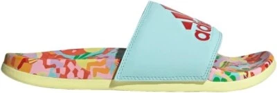 Adidas Mujer Adilette Comfort Slide Aqua/Rojo/Citrino Talla 11 Foto 1 de 4