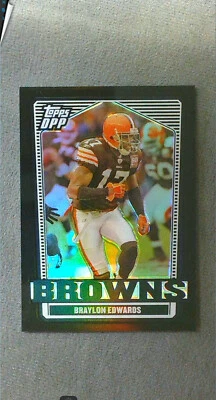 2007 Topps Draft Picks & Prospects Chrome Black Refractor #84 Braylon Edwards - Image 1 of 2