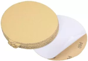 6 inch PSA Adhesive Sanding Disc 60 Grit Sticky Back Sandpaper DA Sander Paper - Foto 1 di 9