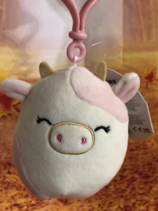 Squishmallows Caedyn La Vaca Rosa 3.5” ¡Clip/Llavero! Nuevo con etiquetas + ¡Regalo gratis! - Imagen 1 de 17