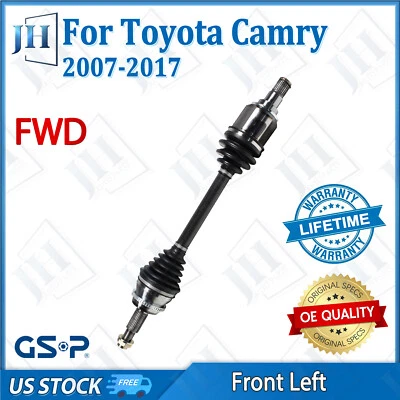 Eje delantero izquierdo original CV para Toyota Camry Avalon Lexus ES350 2007-17 tracción delantera Foto 1 de 4