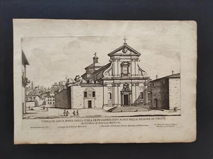 Santa Maria della Scala in Trastevere, Kirchen von Rom, G. B. Rock, Druck 1699 - Bild 1 von 8