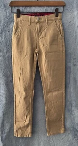 LEVI'S 502 Jeans Khaki Teens Regular Tapered Denim W26 L26 - Picture 1 of 8