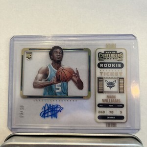 2022-23 Contenders Mark Williams Gold Vinyl Rookie Ticket Auto #/10