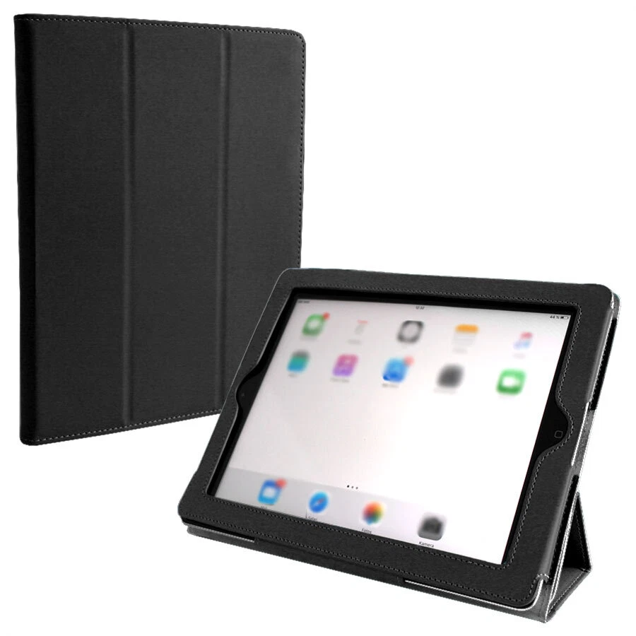 Schutzhülle Smart Case Kunstleder Tasche schwarz Cover für Apple iPad 2 3 4 - Bild 1 von 1