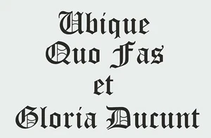 Ubique Quo Fas et Gloria Ducunt  Royal Engineers Sappers Motto Latin vinyl foil - Picture 1 of 5