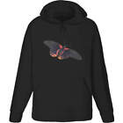 'Scarlet Swallowtail Butterfly' Adult Hoodie / Hooded Sweater (HO043617)
