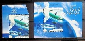 INDONESIA Sc 2061-62 NH PAR+S/S DE 2004 - TIBURONES Y AVES - Imagen 1 de 1