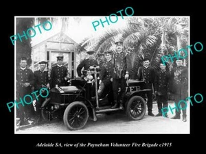 OLD POSTCARD SIZE PHOTO OF ADELAIDE SA THE PAYNEHAM FIRE BIGADE c1915 2 - Picture 1 of 1