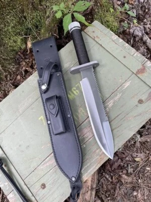 15英寸古董定制手工不锈钢狩猎刀 — 第 1/4 张图片