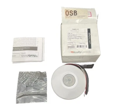 🔥(AN)ACUITY LITHONIA 184CGU White Gloss Ceiling Occupancy Sensor 12/24 VAC/VDC - Image 1 of 4