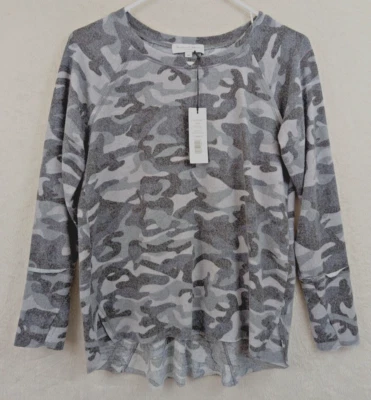 Michael Stars sz XSP матовый камуфляж L/S вырез шеи высоты низкий верхний 1634 - Изображение 1 из 4