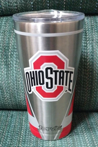 Ohio State Buckeyes Tervis 20 oz Stainless Steel Insulated Tumbler w/ Lid (NWT) Cover
