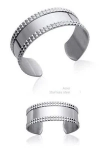 Bracelet Jonc 65 mm Acier Polie comme un Miroir Dolly-Bijoux - Picture 1 of 1