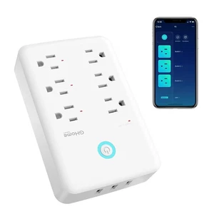 GHome Smart Plug Steckdosenverlängerung, Überspannungsschutz mit 3 individuell gesteuerten - Bild 1 von 5
