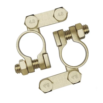 Morsetti batteria 2x morsetti polo batteria 12V 24V morsetto batteria auto polo auto camion - Immagine 1 di 4