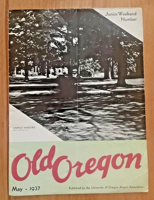 Antiguo Oregon Mayo 1937 Universidad de Oregon Alumni Assoc Boletín Eugene Oregon Foto 1 de 4