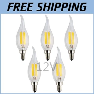 Energy-Efficient 12V Dimmable LED Candelabra Bulb - E12 Base - 5-Pack - Picture 1 of 8