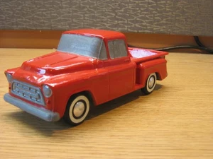 Maßstab 1:25 (8 Zoll) TOPF METALL 1957 CHEVY PU VON WEIZEN NOSTALGIE-KARDINALROT - Bild 1 von 12