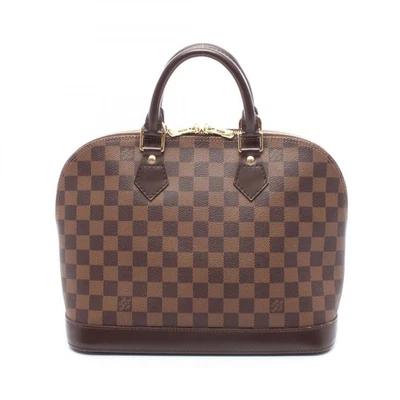 LOUIS VUITTON Alma Handbag N51131 Damier canvas leather Ebene Used Women LV - Image 1 of 4