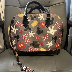 Dooney & Clearance Bourke Mickey Ears Disney Parks Satchel Hand Bag Size - Picture 1 of 11