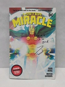MISTER MIRACLE Signed And Inscribed By TOM KING Rare Collectible - Picture 1 of 7