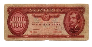 100 FORINT VG BANKNOTE FROM HUNGARY 1949 PICK-166 RARE DATE! - Picture 1 of 2
