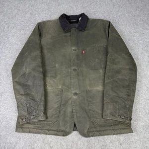 Levis Jacke Herren Medium Grün Halley Stevensons Wax Engineer Chore Sherpa gefüttert - Bild 1 von 13