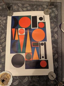Auguste Herbin 1980 Lithographie Museum of Modern Art Abstraktes Poster Vie No. 1 - Bild 1 von 4