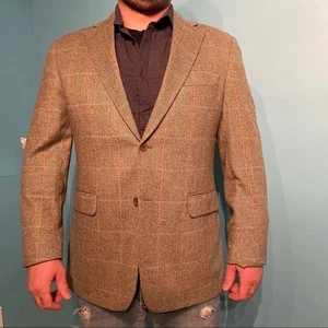 Maximillian men's cashmere plaid blazer  in size 40 regular - Picture 1 of 8