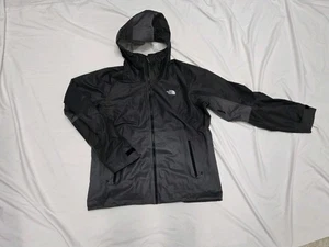 The North Face Jacket Women XL Gray Hyvent 2.5L Full Zip Hooded Travel Hike - Picture 1 of 24